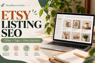 optimize etsy listings with SEO titles tags and descriptions