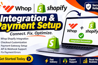 do whop payment shopify integration checkout API payment gateway developer whoop