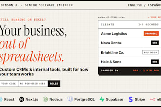 build a custom crm or internal tool to replace your spreadsheets