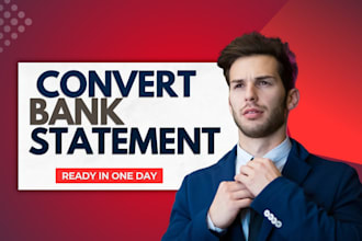 bank statement pdf to excel for accounts