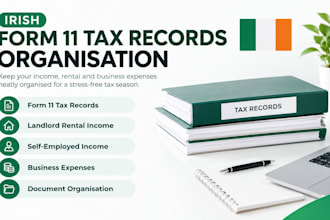 irish form 11 tax records, landlord rental income, self employed expenses and dm