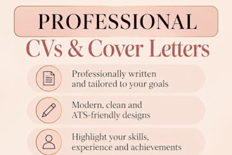 write and redesign your professional CV or resume