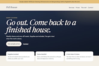 make a one page website for your local business