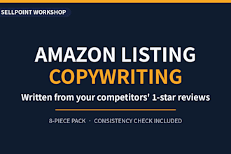 do amazon listing copywriting and product listing optimization