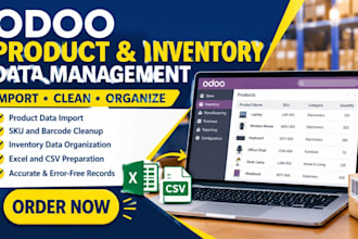 import, clean, and organize odoo product and inventory data with accuracy neatly