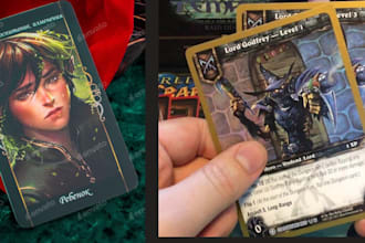 design or format tcg card, editable ccg card tarot card, deck boxe editable file