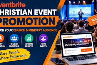 do christian event marketing eventbrite promotion and ticket marketing