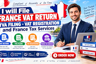 file france vat return, tva filing, vat registration and france tax services