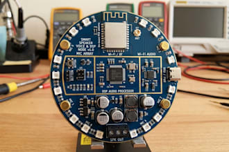 design smart speaker pcb, wi fi audio, dsp and microphone array hardware