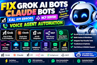 fix grok ai bots claude bots xal api errors mcp servers voice agent automation