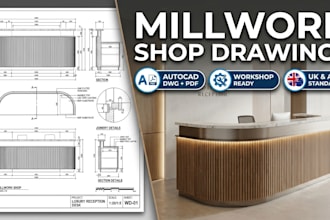 do millwork shop drawings, casework submittals in autocad