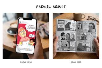 draw digital comic strips, webtoons, or comic book pages