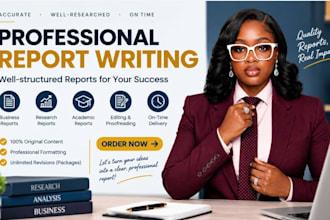 write professional reports, research reports, and business reports