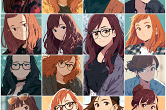 draw anime art and custom anime character illustration