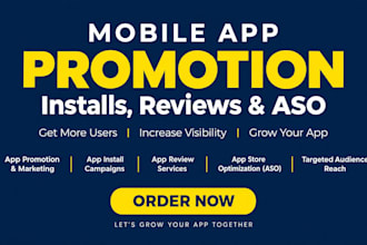 do mobile app promotion ,app install, 5000 USA user app download users