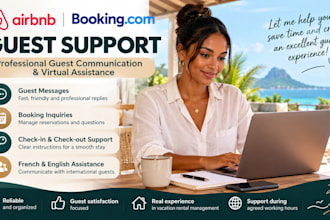 manage airbnb and booking guest messages professionally