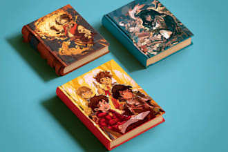 do cartoon book cover, children book cover