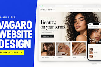 design a vagaro website with salon and spa booking