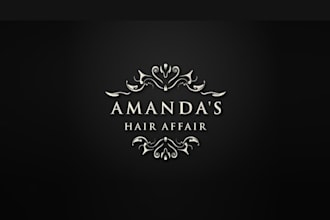 design hair stylist starting independent business logo