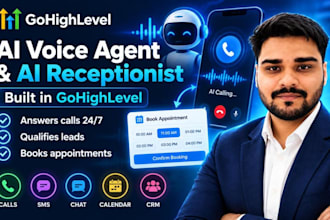 set up gohighlevel ai voice agent, ai receptionist and conversation ai