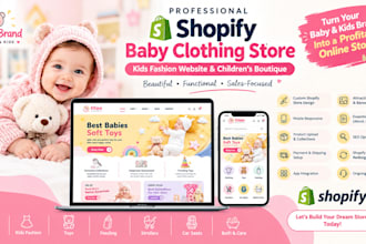 shopify baby clothing store kids fashion website and children boutique ecommerce