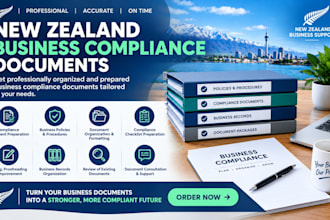 organize and prepare professional new zealand business compliance documents