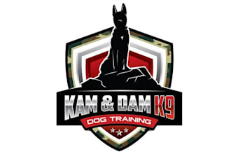 design vibrant dope dog training logo