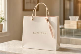 design custom kraft paper shopping bags