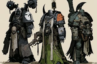 create warhammer 40k art