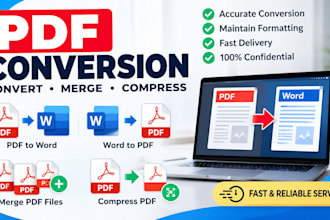 convert, merge, and compress PDF files