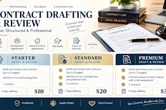 draft and review ndas poas and other agreements
