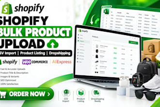 do shopify bulk product upload, product listings