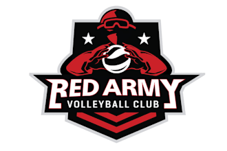 make intimidating logo for a sports team red army