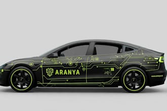 design a custom car wrap and vehicle graphics