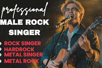 be your male rock and metal singer, vocalist with clean vocals and growls