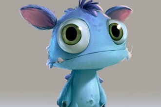 draw cute cartoon characters, funny aliens, animals, and monsters
