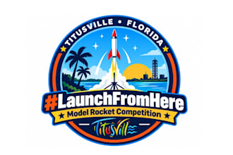 design amazing wonderful rocket  logo with in 1 day