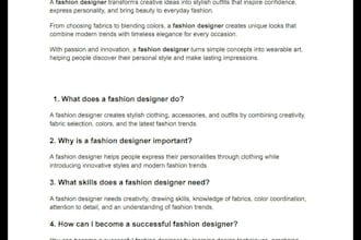 write content for blogs and websites