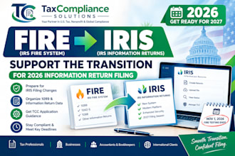 support the fire to iris transition for 2026 information return filing
