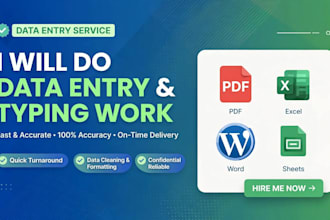 do accurate data entry and bangla typing