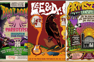 design gig poster illustration for you