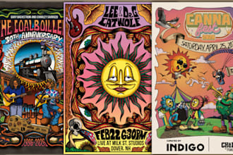 design gig poster illustration for you