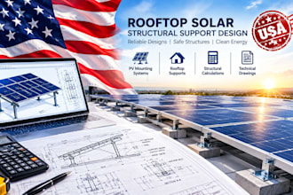 design rooftop solar structural supports and pv mounting systems
