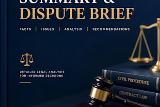 prepare a commercial debt dispute summary for counsel review