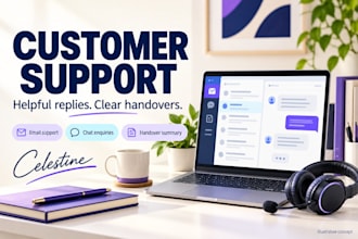 provide friendly email and chat customer support for your business