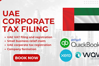 prepare uae corporate tax, uae vat and bookkeeping