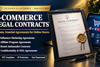 draft an ecommerce brand ambassador agreement contract