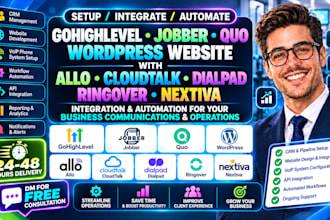 gohighlevel jobber quo wordpress website withallo cloudtalk dialpad ringover