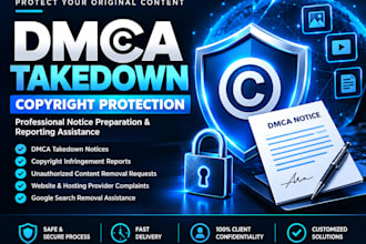 dmca takedown notices for copyright infringement