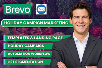 setup brevo holiday email campaign newsletter template brevo automation workflow